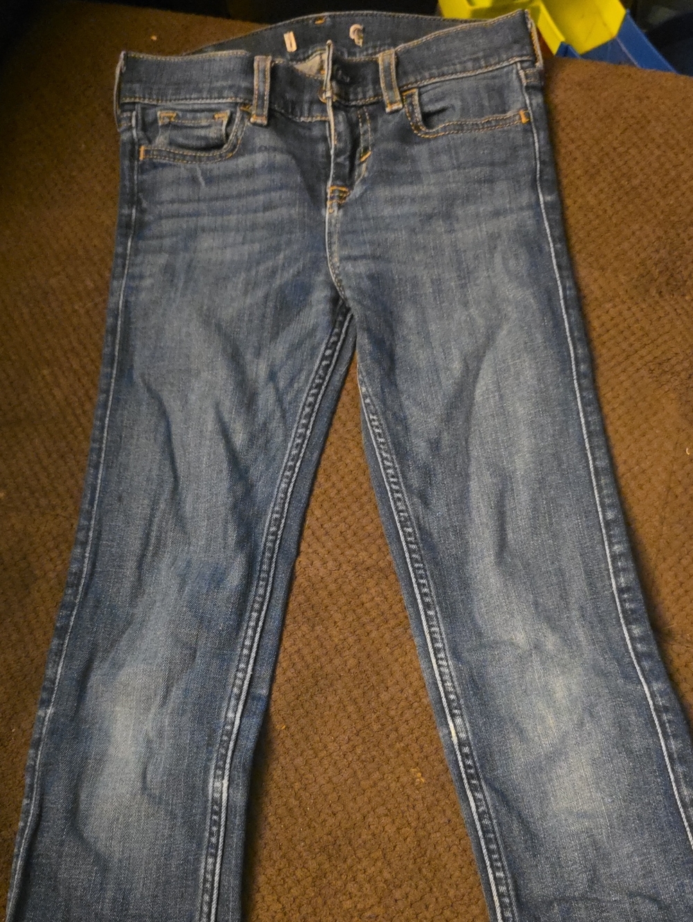 ABERCROMBIE & FITCH: Girls Blue Denim Bootcut Jeans-Slim/Long
